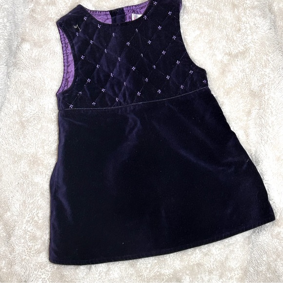 Ring Around the Rosie Velvet Purple Infant Girl Dress 18 month - Picture 1 of 1